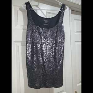 Sequined front tank top